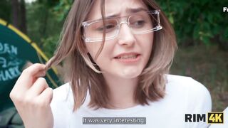 RIM4K. A shy couple tried rimming and hard anal sex for the first time