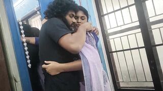 Long lip lock with ass kiss romance and hard fuck in saree