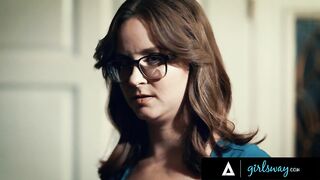 GIRLSWAY – Lonely Woman Cheats On Her Husband With His Boss’ Wife Angela White During Couple Dinner